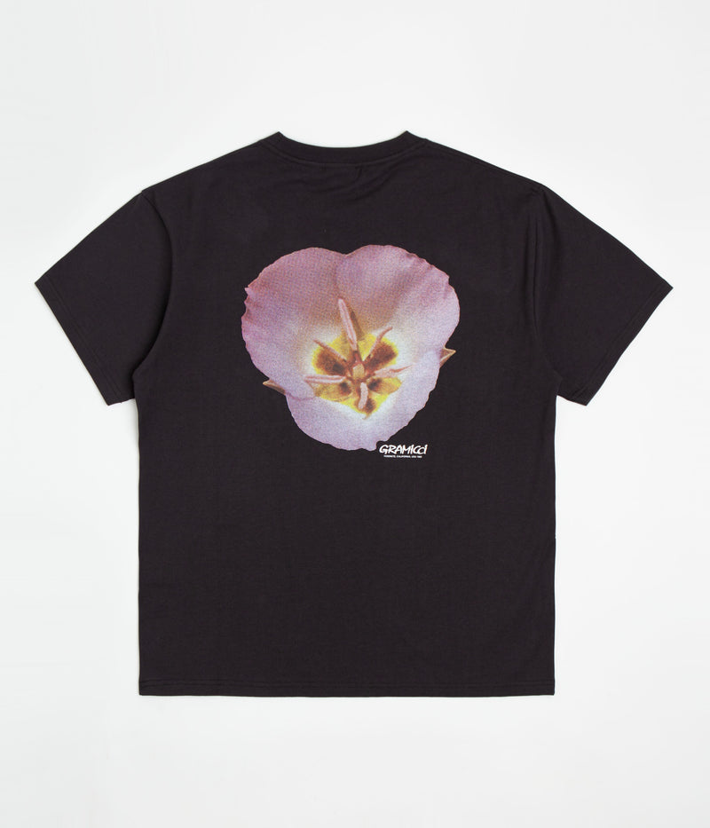 Gramicci Flower T-Shirt in Vintage Black
