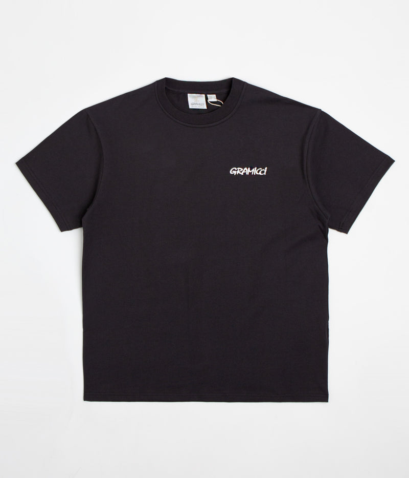 Gramicci Flower T-Shirt in Vintage Black
