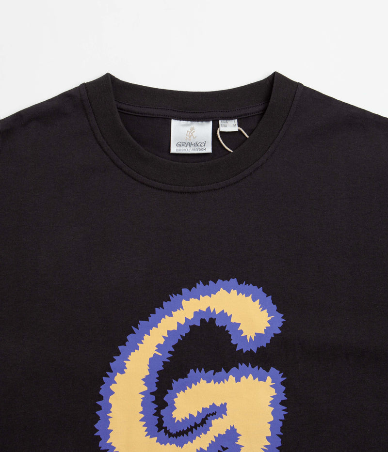 Gramicci Fuzzy G-Logo T-Shirt in Vintage Black