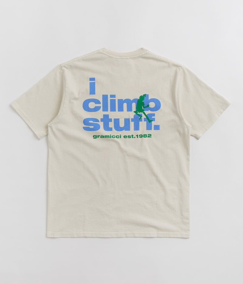 Gramicci I Climb Stuff T-Shirt in Sand Pigment