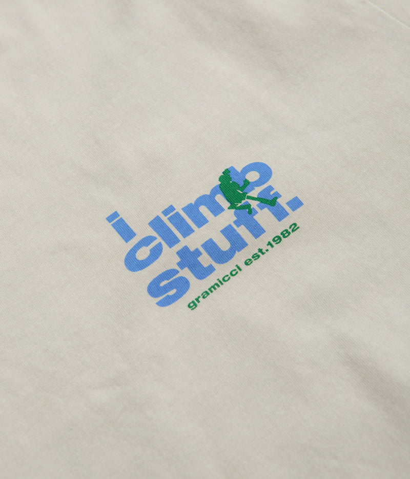 Gramicci I Climb Stuff T-Shirt in Sand Pigment