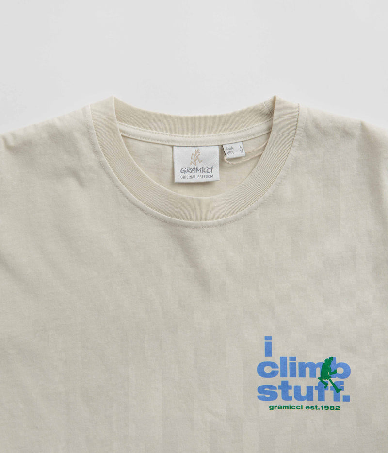 Gramicci I Climb Stuff T-Shirt in Sand Pigment