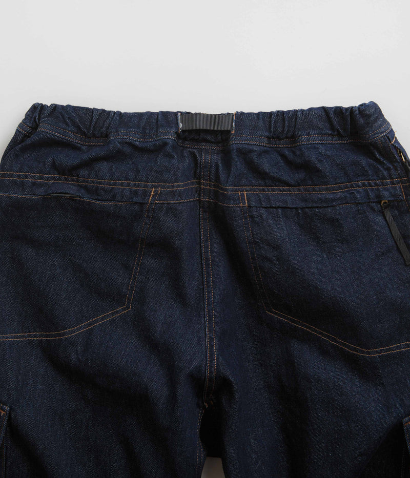 Gramicci Loose Denim Cargo Pants in Dark Indigo