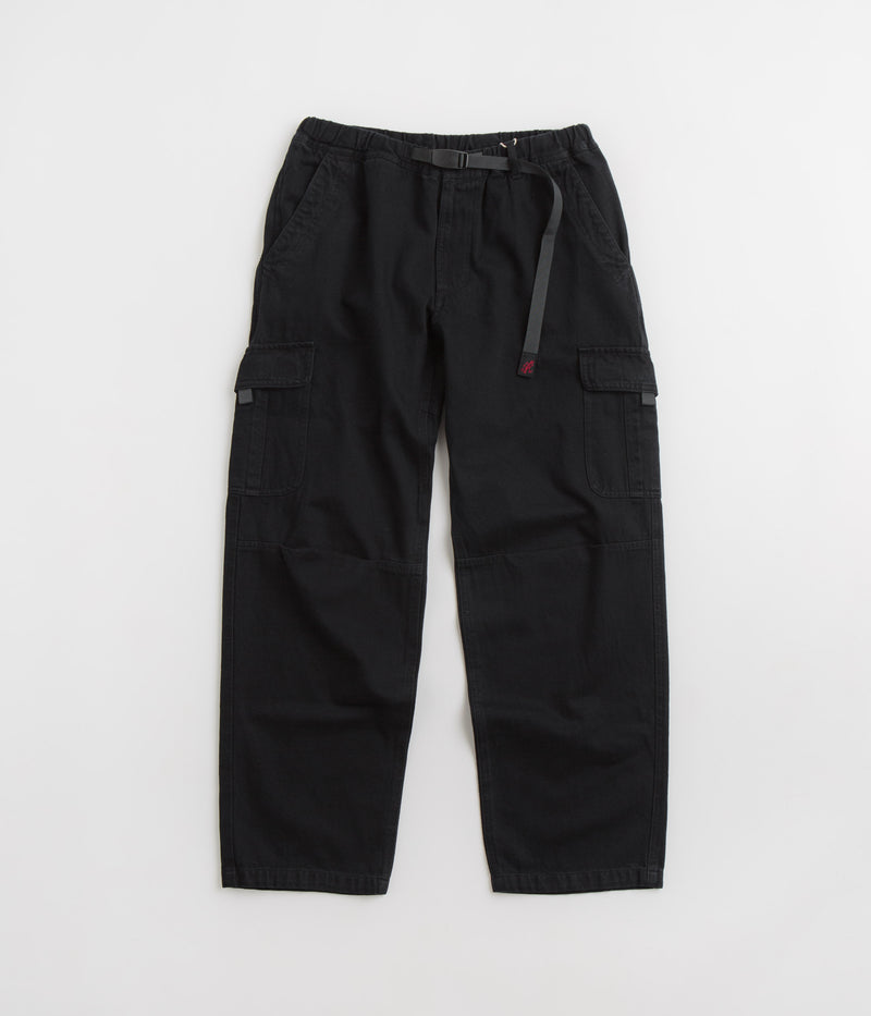 Gramicci Loose Denim Cargo Pants in True Black