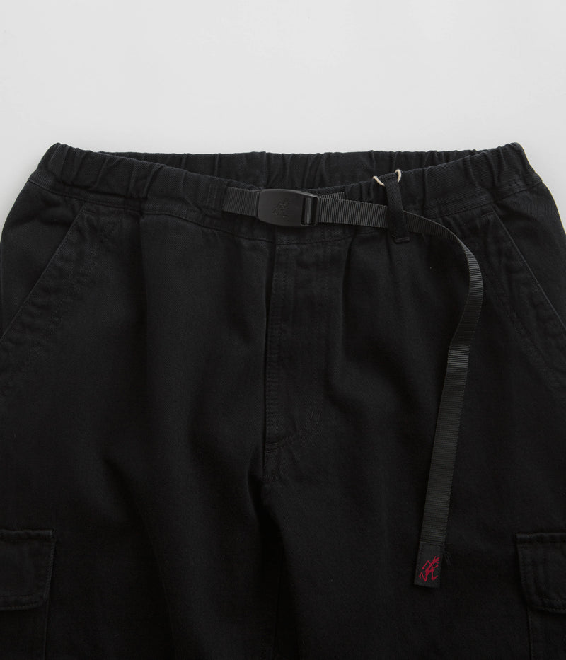 Gramicci Loose Denim Cargo Pants in True Black
