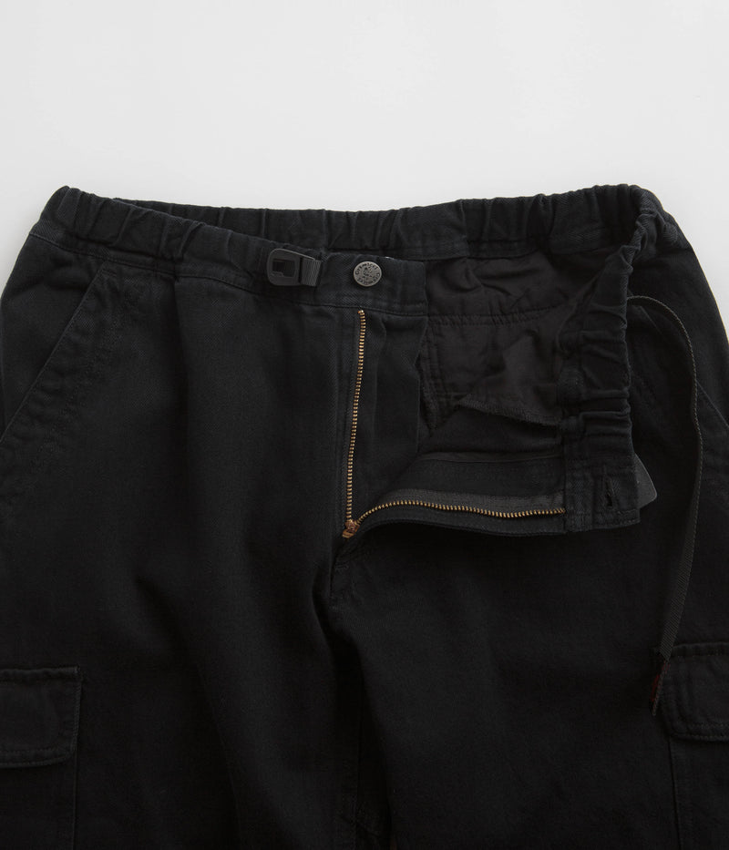 Gramicci Loose Denim Cargo Pants in True Black