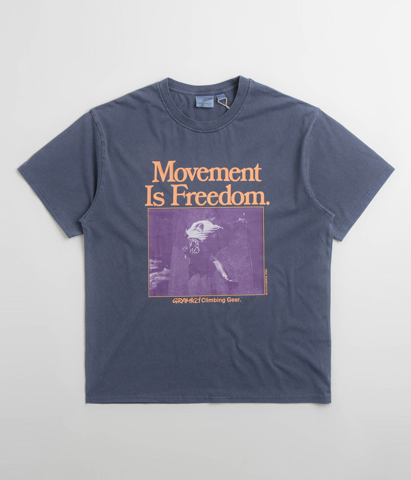 Gramicci Movement T-Shirt in Navy Pigment