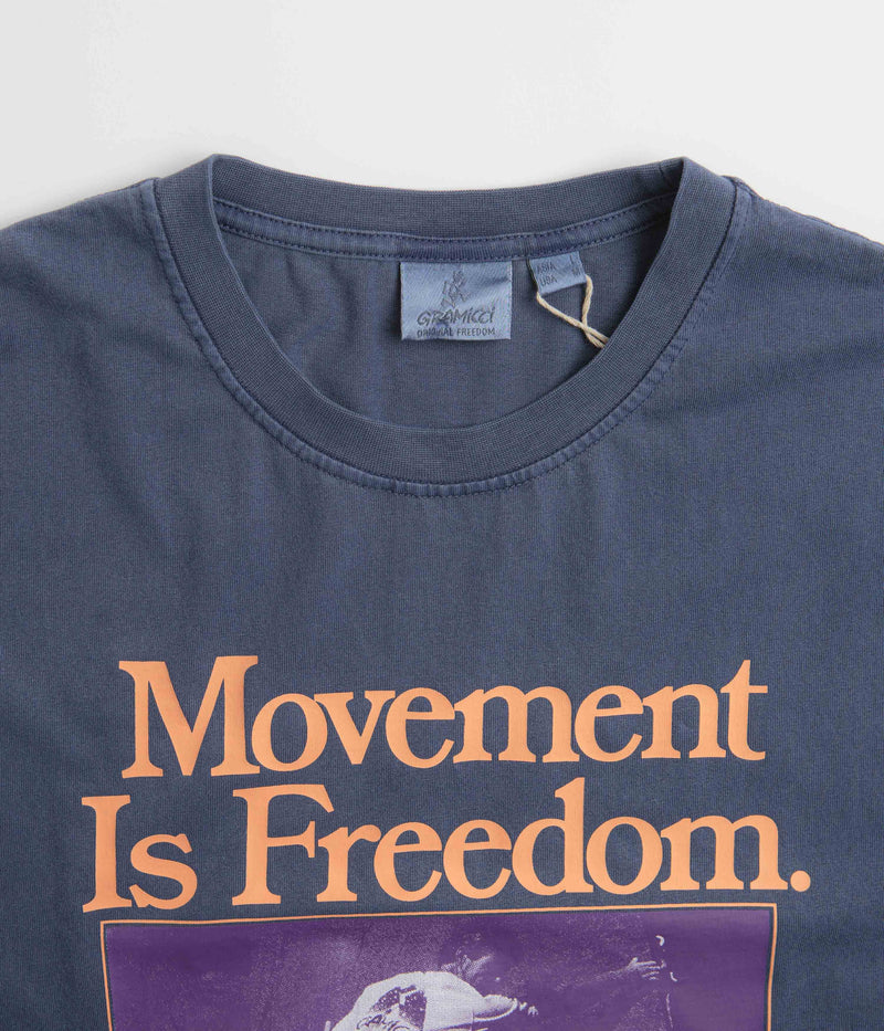 Gramicci Movement T-Shirt in Navy Pigment