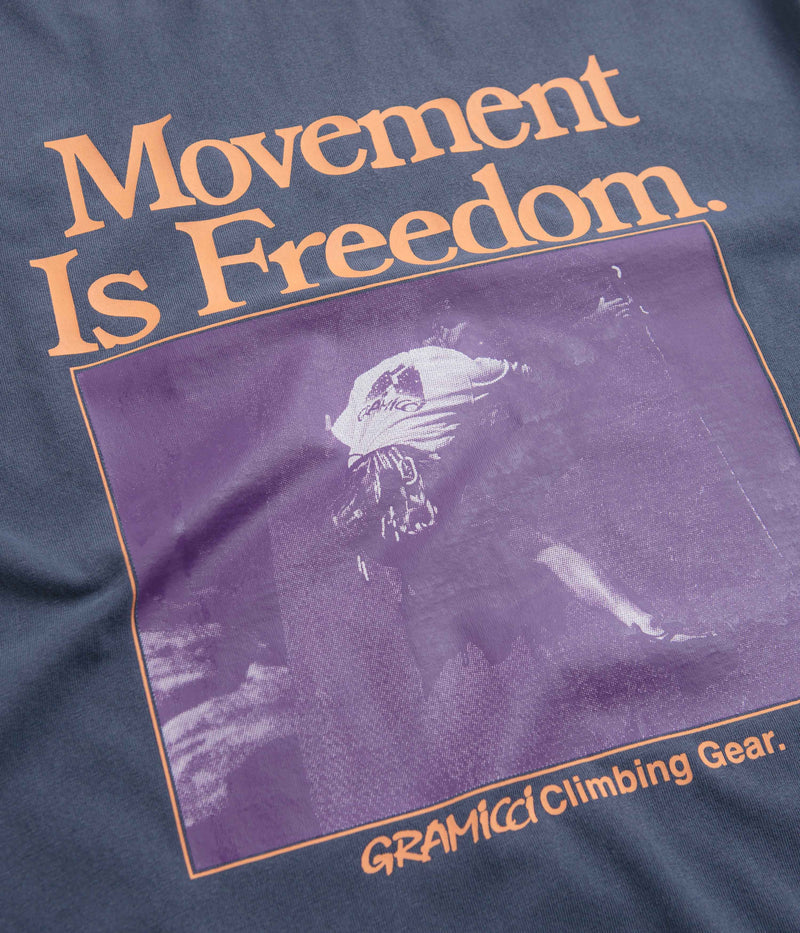 Gramicci Movement T-Shirt in Navy Pigment