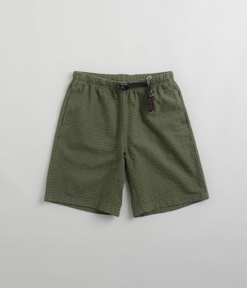 Gramicci OG Micro Plaid Seersucker G-Shorts in Mint