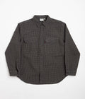 Gramicci OG Seersucker Canyon Shirt in Deep Grey Garment Dyed
