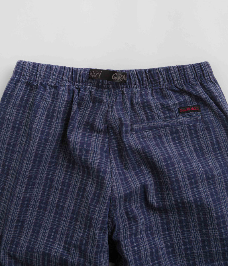 Gramicci OG Yarn Dye Dobby Plaid Jam Pants in Deep Twilight
