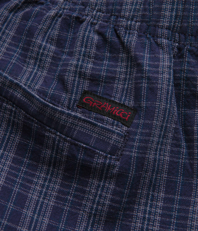 Gramicci OG Yarn Dye Dobby Plaid Jam Pants in Deep Twilight