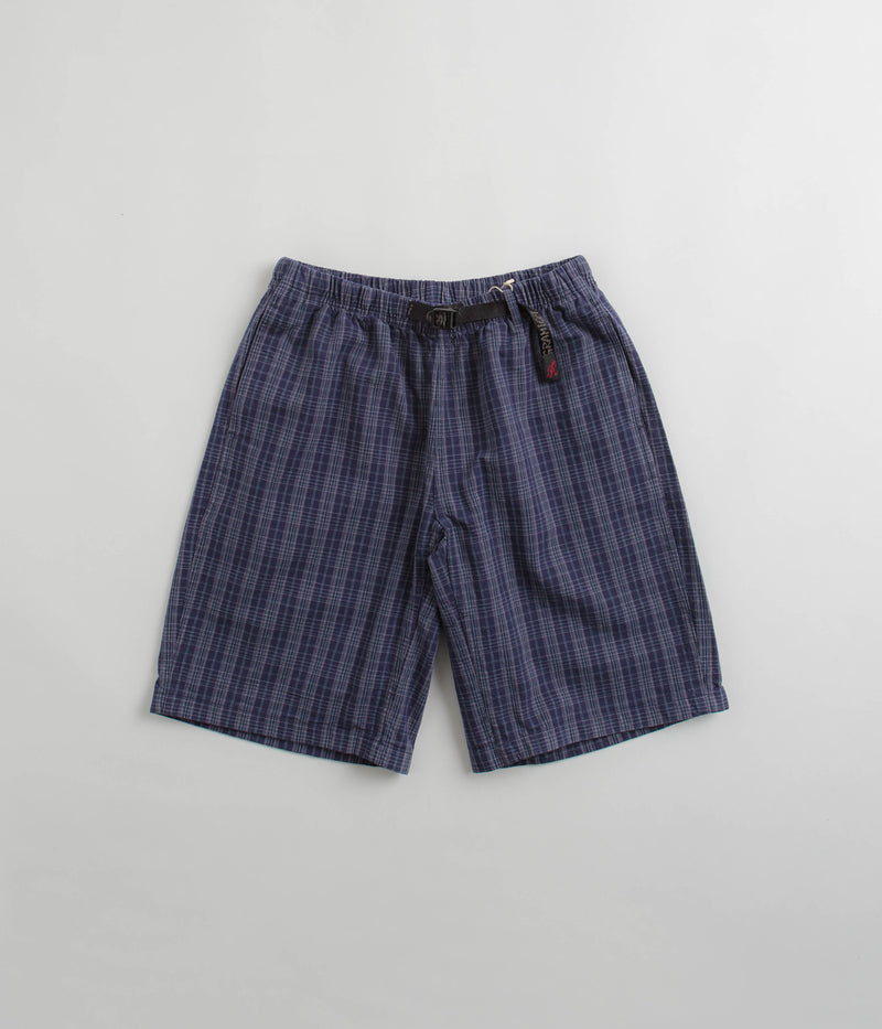 Gramicci OG Yarn Dye Dobby Plaid Jam Shorts in Deep Twilight
