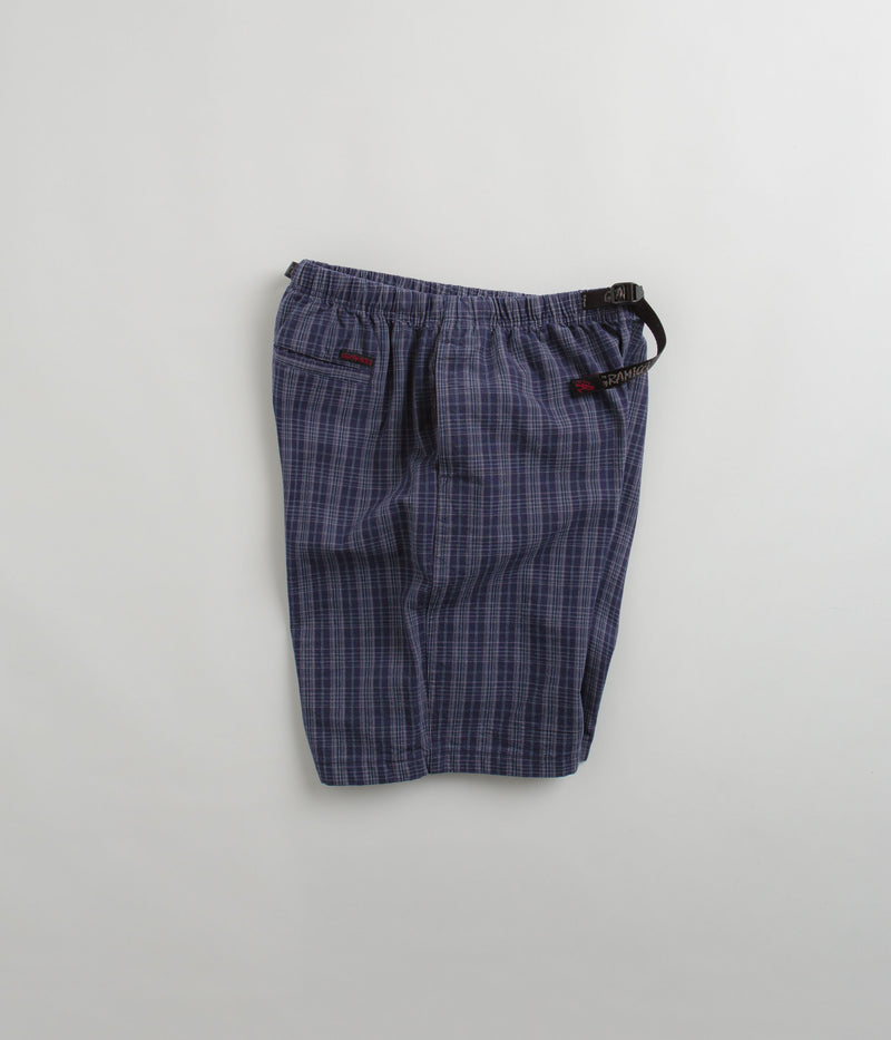 Gramicci OG Yarn Dye Dobby Plaid Jam Shorts in Deep Twilight