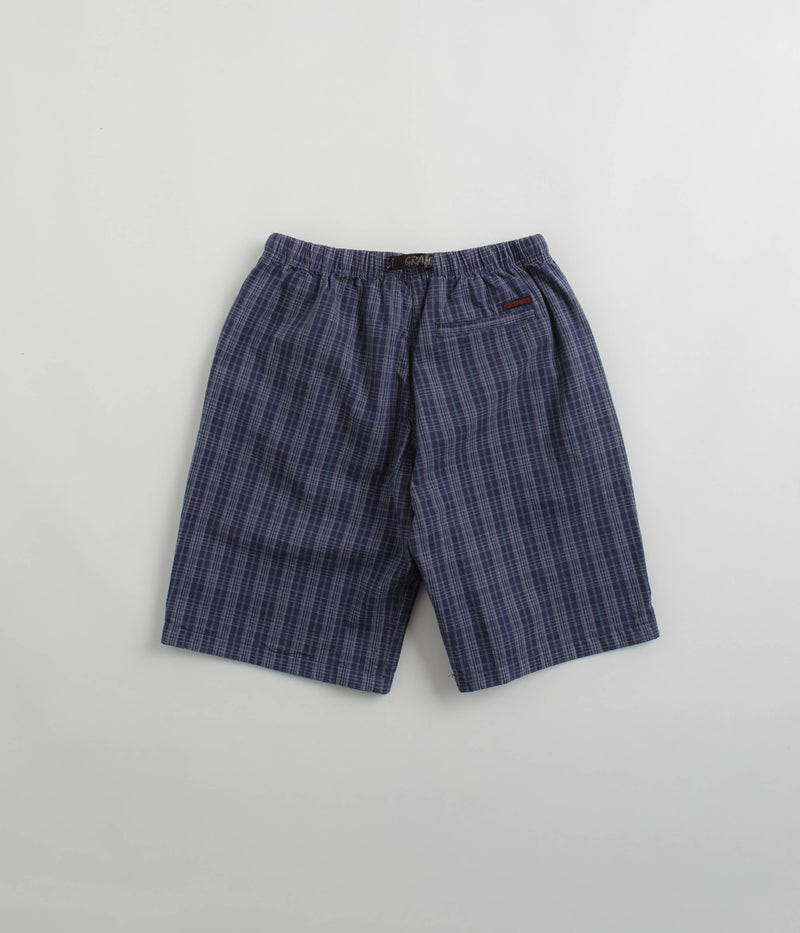 Gramicci OG Yarn Dye Dobby Plaid Jam Shorts in Deep Twilight