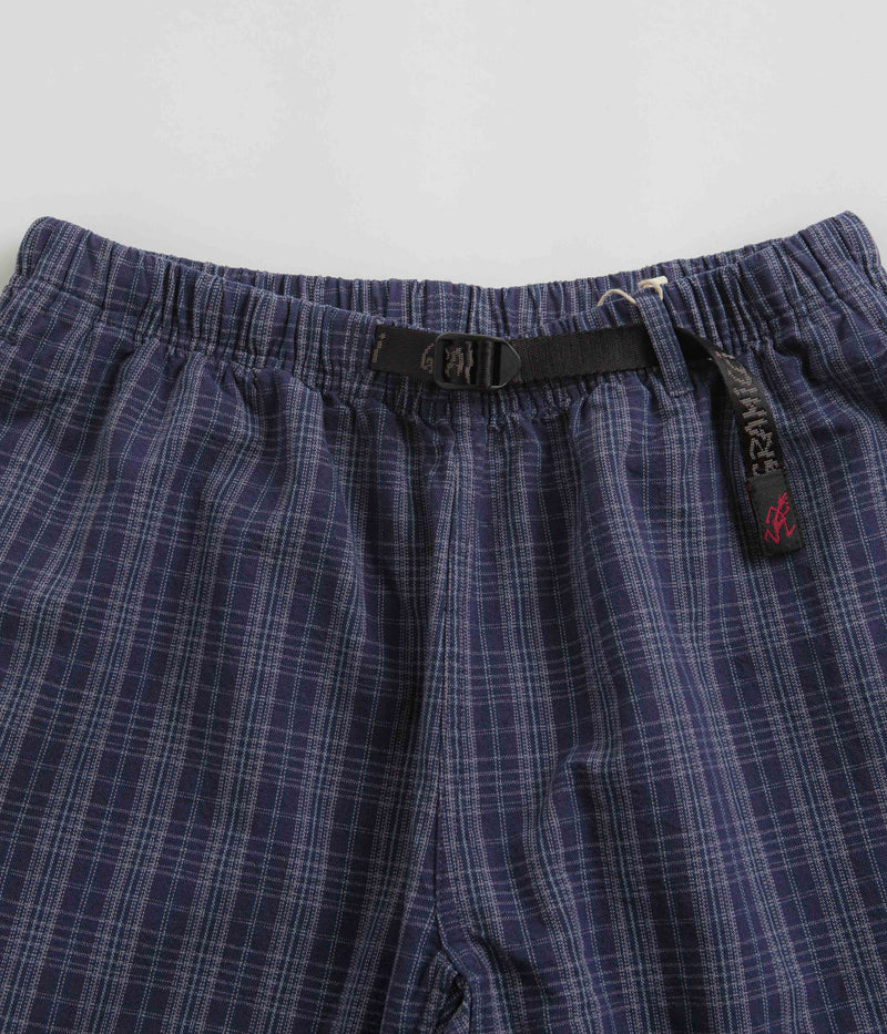 Gramicci OG Yarn Dye Dobby Plaid Jam Shorts in Deep Twilight