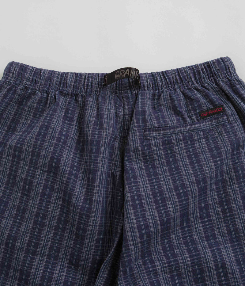 Gramicci OG Yarn Dye Dobby Plaid Jam Shorts in Deep Twilight