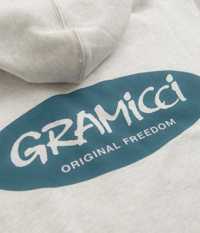 Gramicci Original Freedom Oval Hoodie in Ash Heather