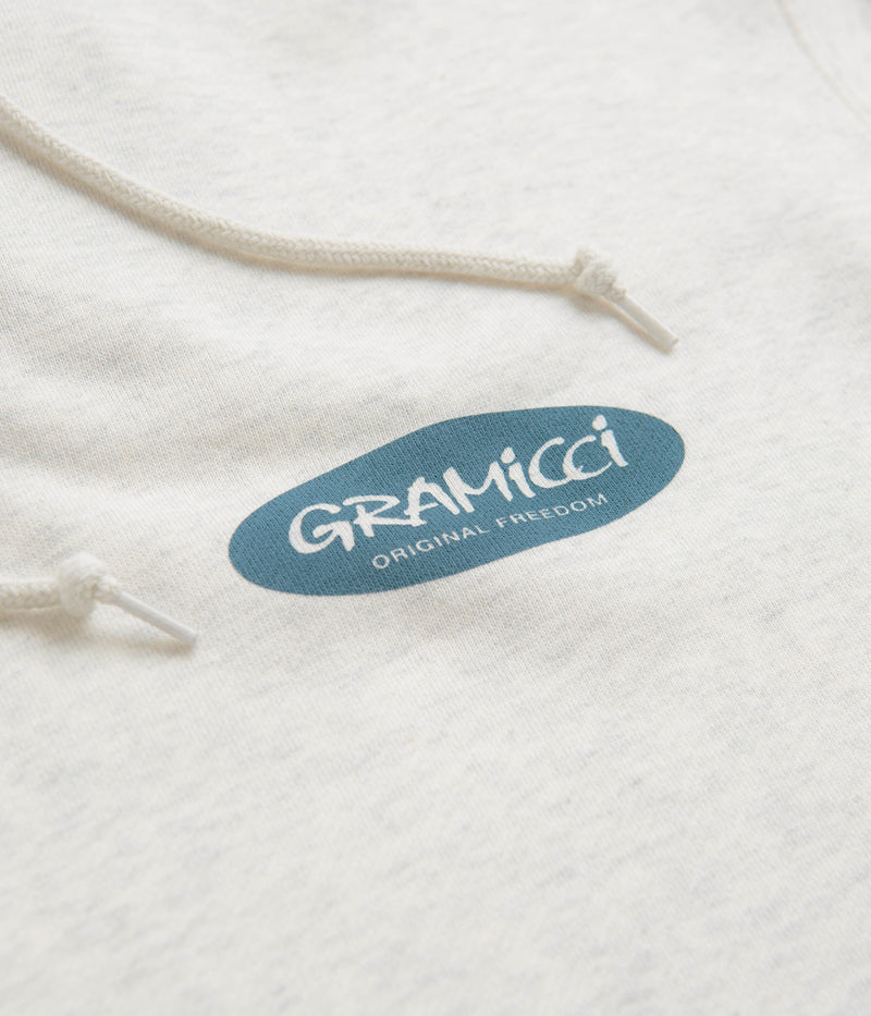 Gramicci Original Freedom Oval Hoodie in Ash Heather