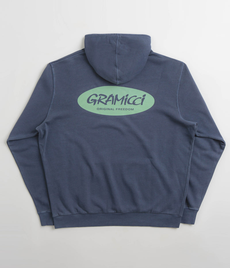 Gramicci Original Freedom Oval Hoodie in Navy Pigment