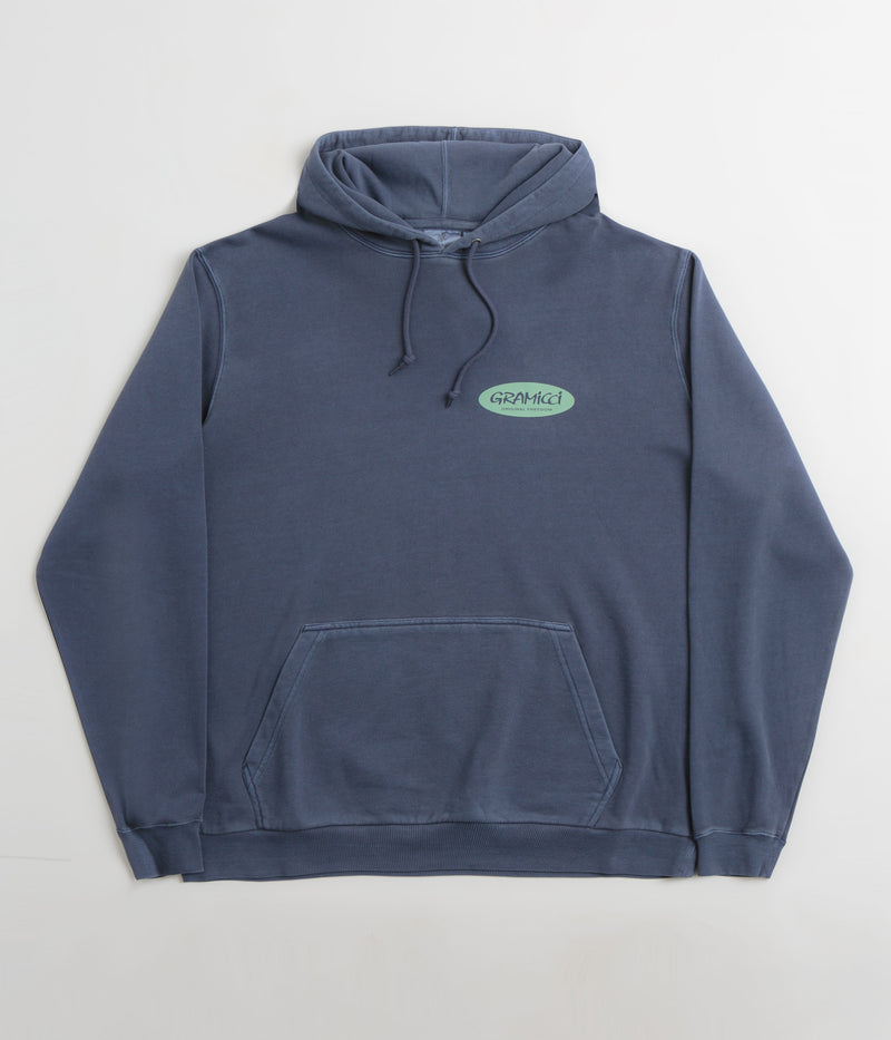 Gramicci Original Freedom Oval Hoodie in Navy Pigment