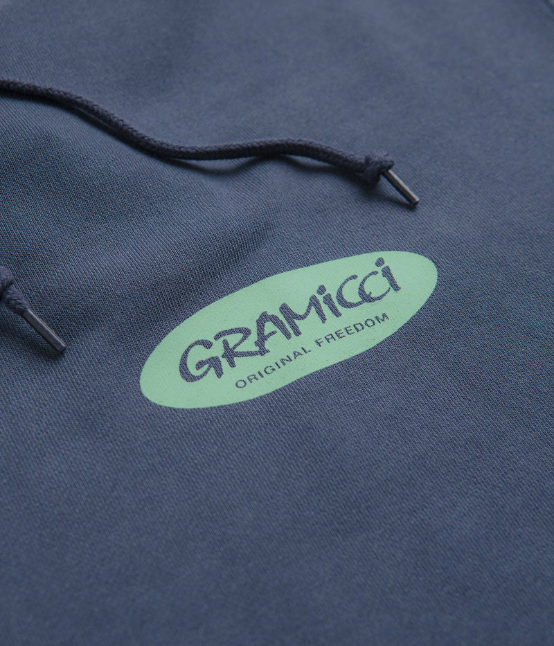 Gramicci Original Freedom Oval Hoodie in Navy Pigment