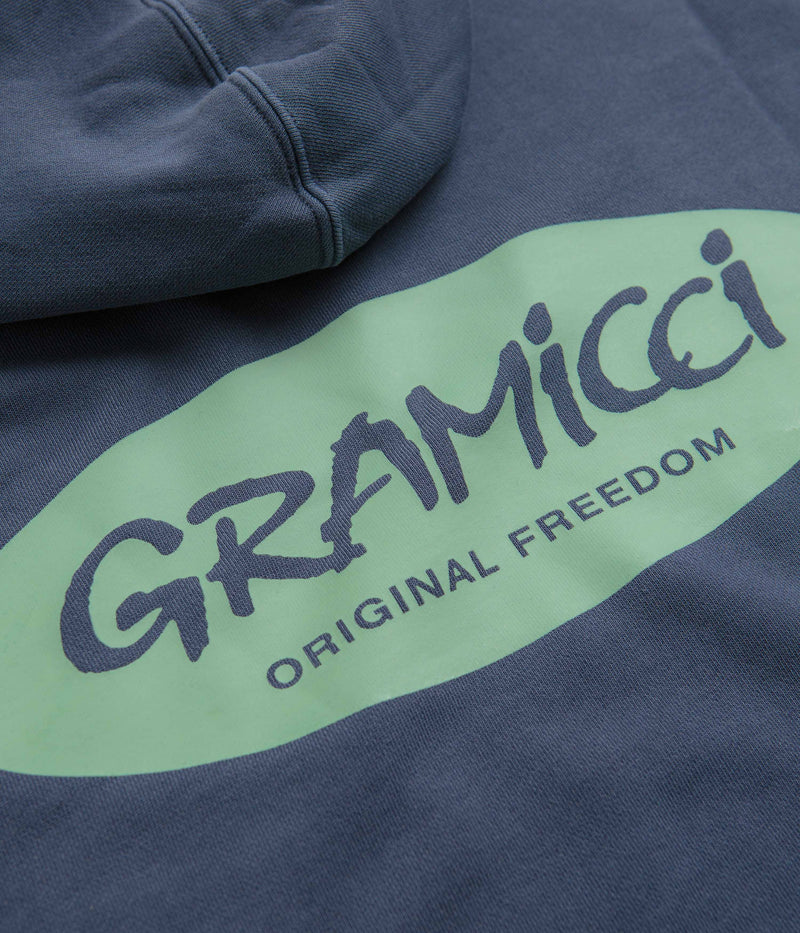 Gramicci Original Freedom Oval Hoodie in Navy Pigment