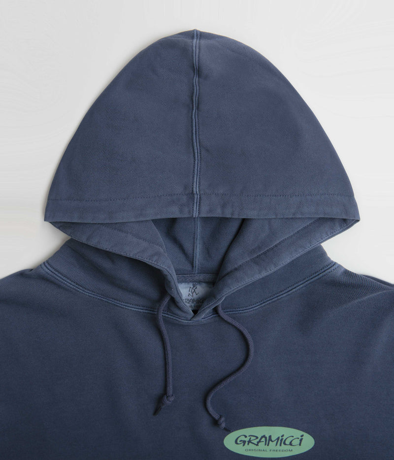 Gramicci Original Freedom Oval Hoodie in Navy Pigment
