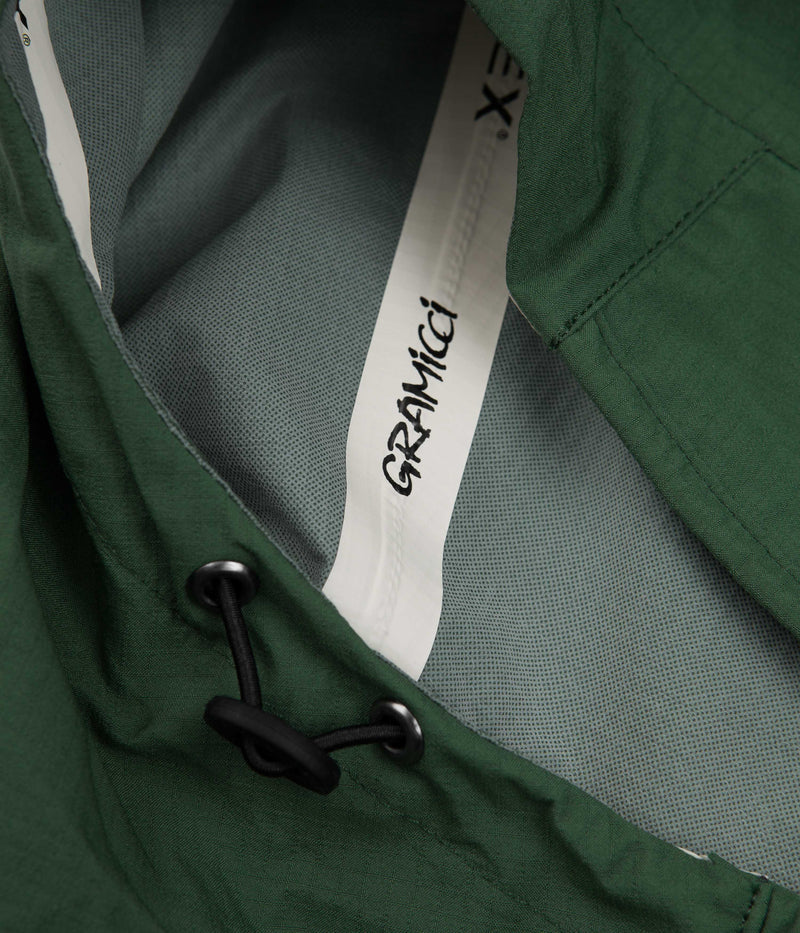Gramicci Pertex Packable Hooded Jacket in Evergreen
