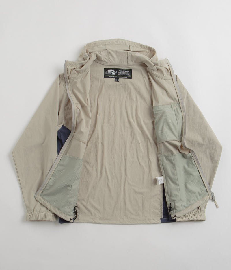 Gramicci Softshell Nylon Hooded Jacket in Stone Grey