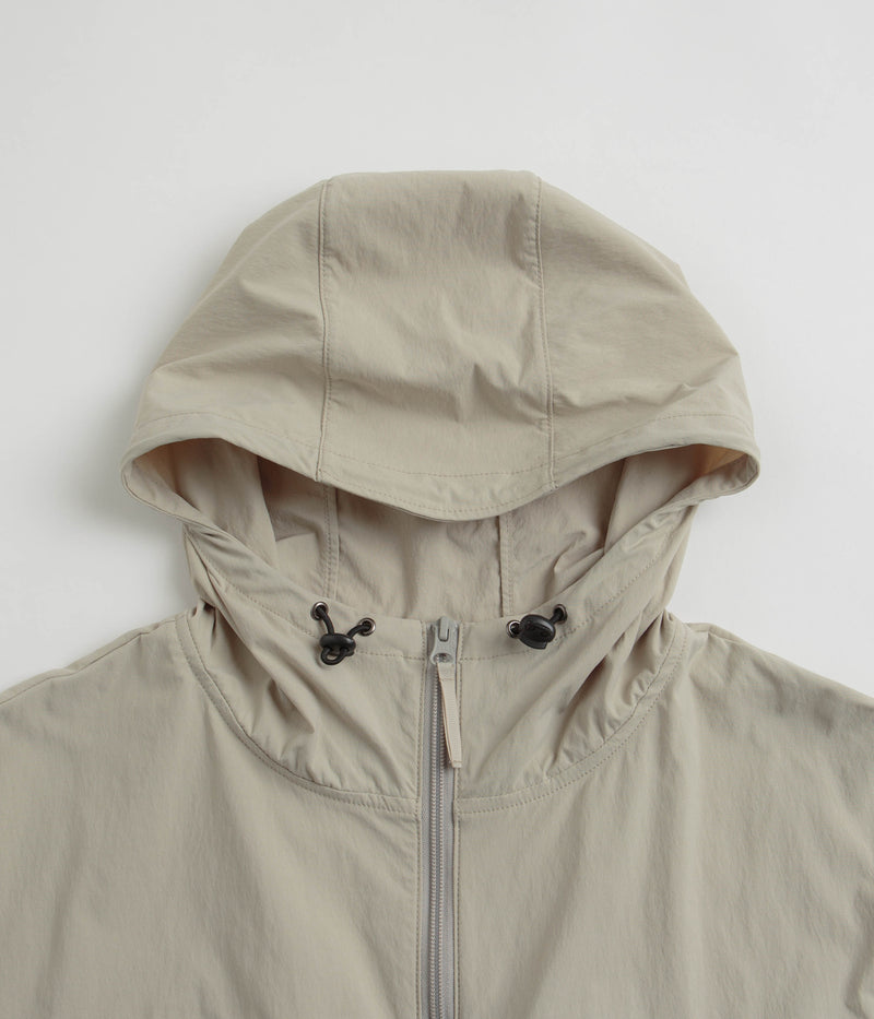 Gramicci Softshell Nylon Hooded Jacket in Stone Grey