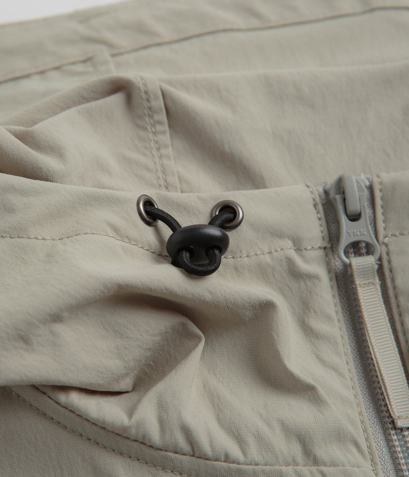 Gramicci Softshell Nylon Hooded Jacket in Stone Grey