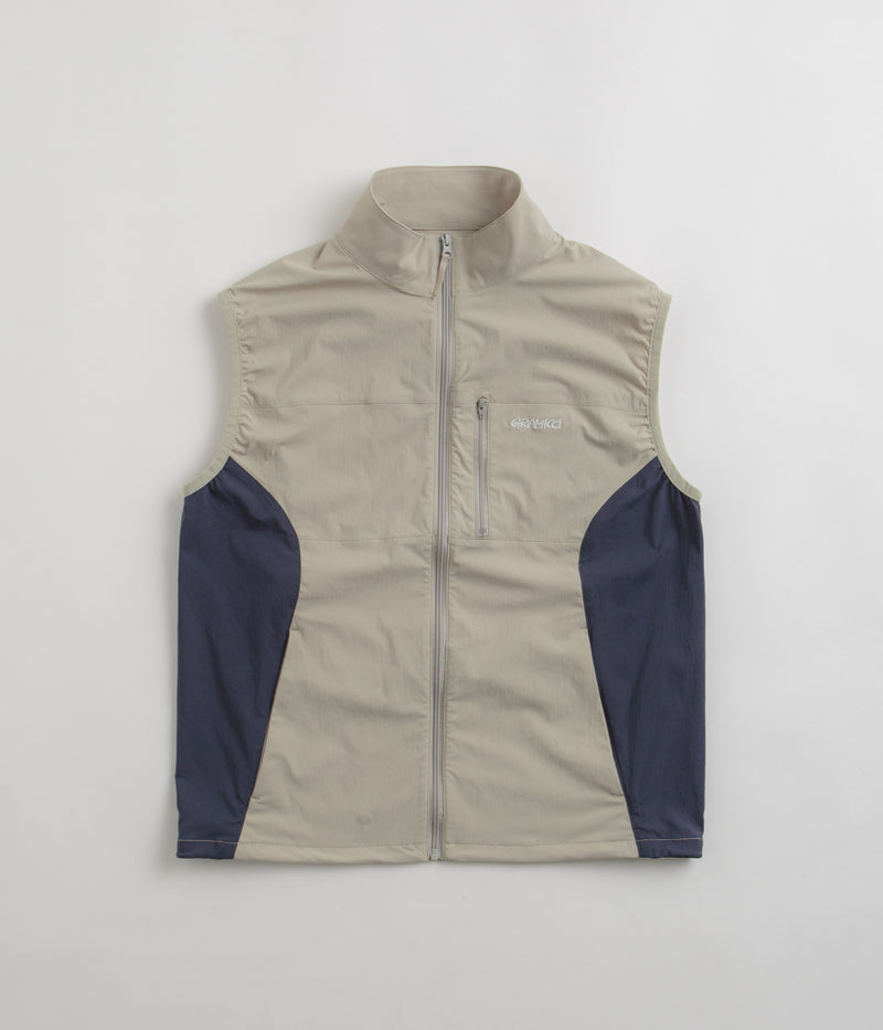 Gramicci Softshell Nylon Vest in Stone Grey