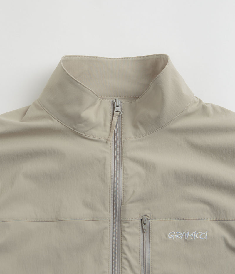 Gramicci Softshell Nylon Vest in Stone Grey