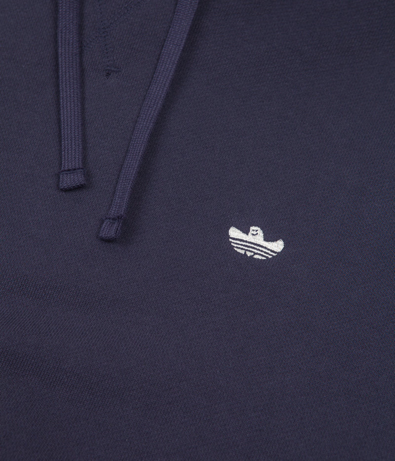 Adidas Heavyweight Shmoofoil Hoodie in Shadow Navy and Cream White