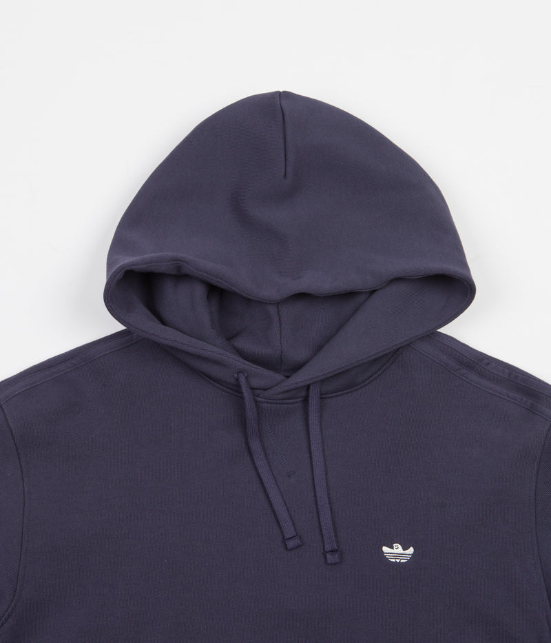 Adidas Heavyweight Shmoofoil Hoodie in Shadow Navy and Cream White