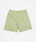 Adidas Heavyweight Shmoofoil Shorts in Magic Lime and Shadow Navy