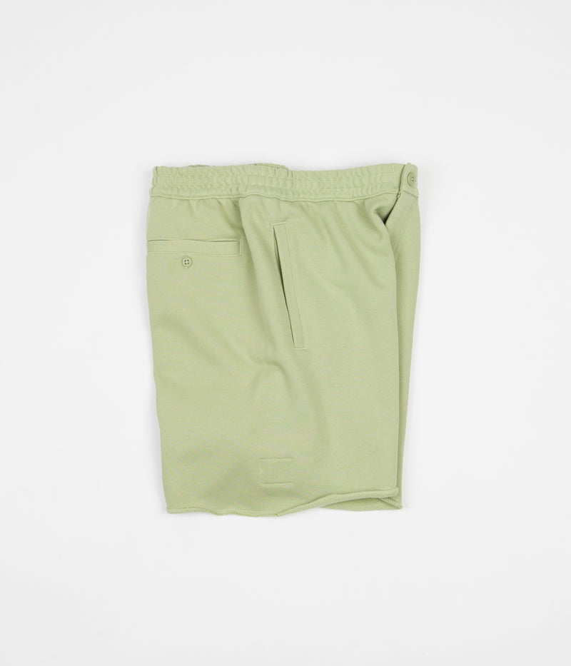 Adidas Heavyweight Shmoofoil Shorts in Magic Lime and Shadow Navy