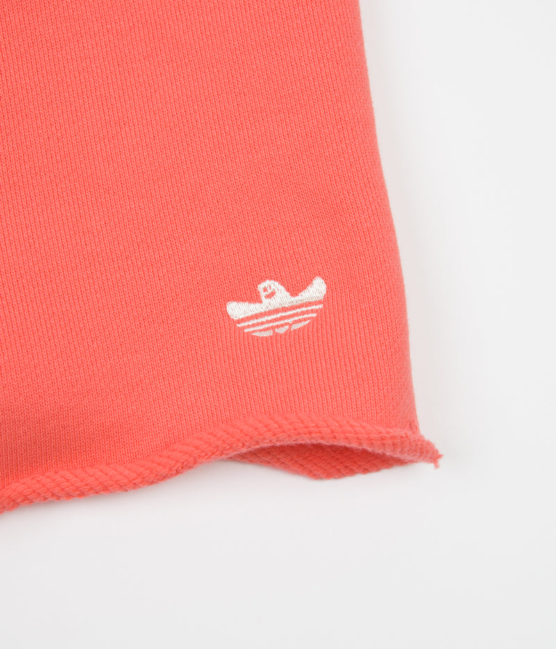 Adidas Heavyweight Shmoofoil Shorts in Semi Turbo and Cream White