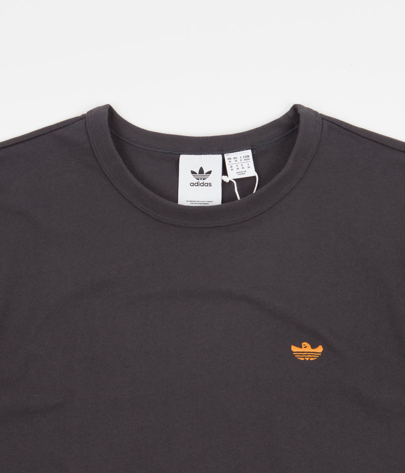 Adidas Heavyweight Shmoofoil T-Shirt in Carbon and Focus Orange