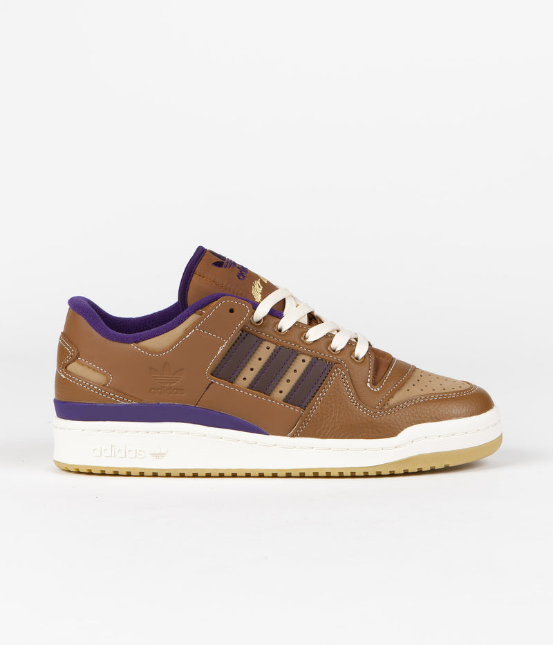Adidas Heitor Forum 84 Low ADV Shoes in Wild Brown and Cardboard / Dark Brown