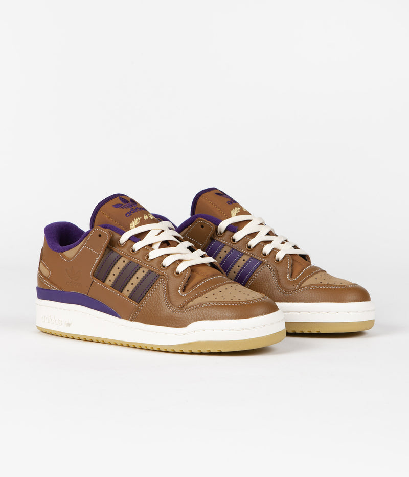Adidas Heitor Forum 84 Low ADV Shoes in Wild Brown and Cardboard / Dark Brown