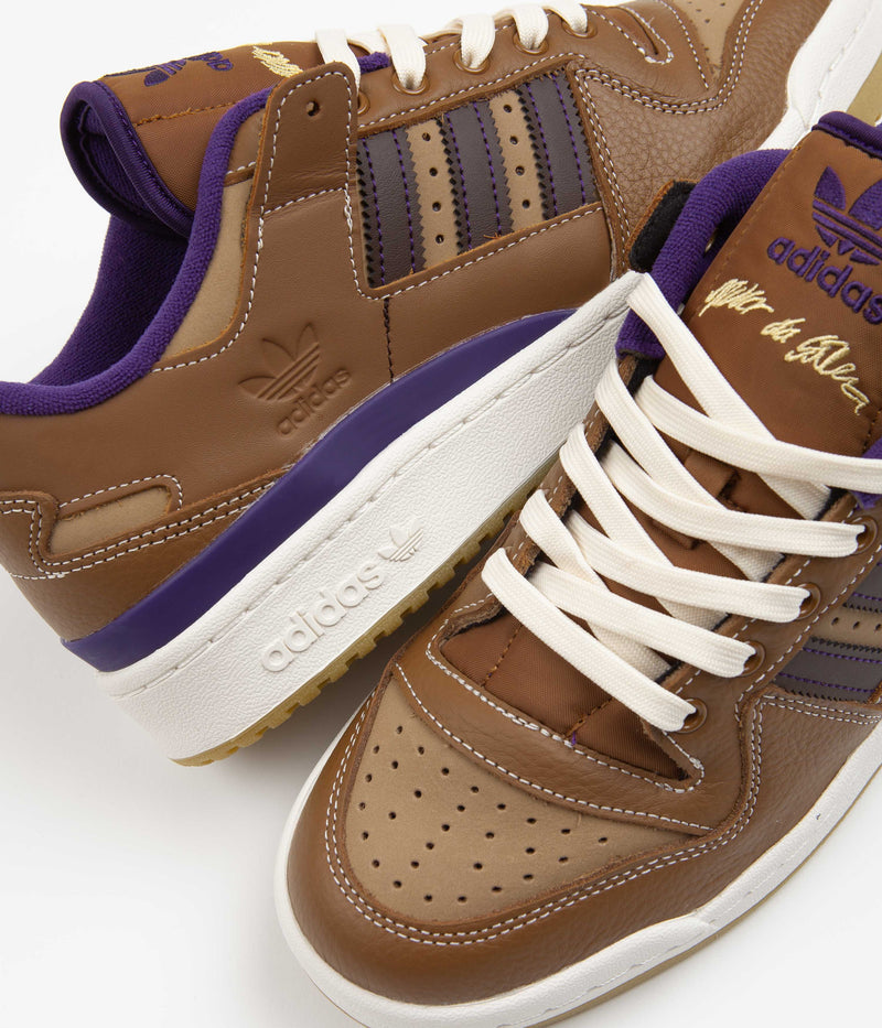 Adidas Heitor Forum 84 Low ADV Shoes in Wild Brown and Cardboard / Dark Brown
