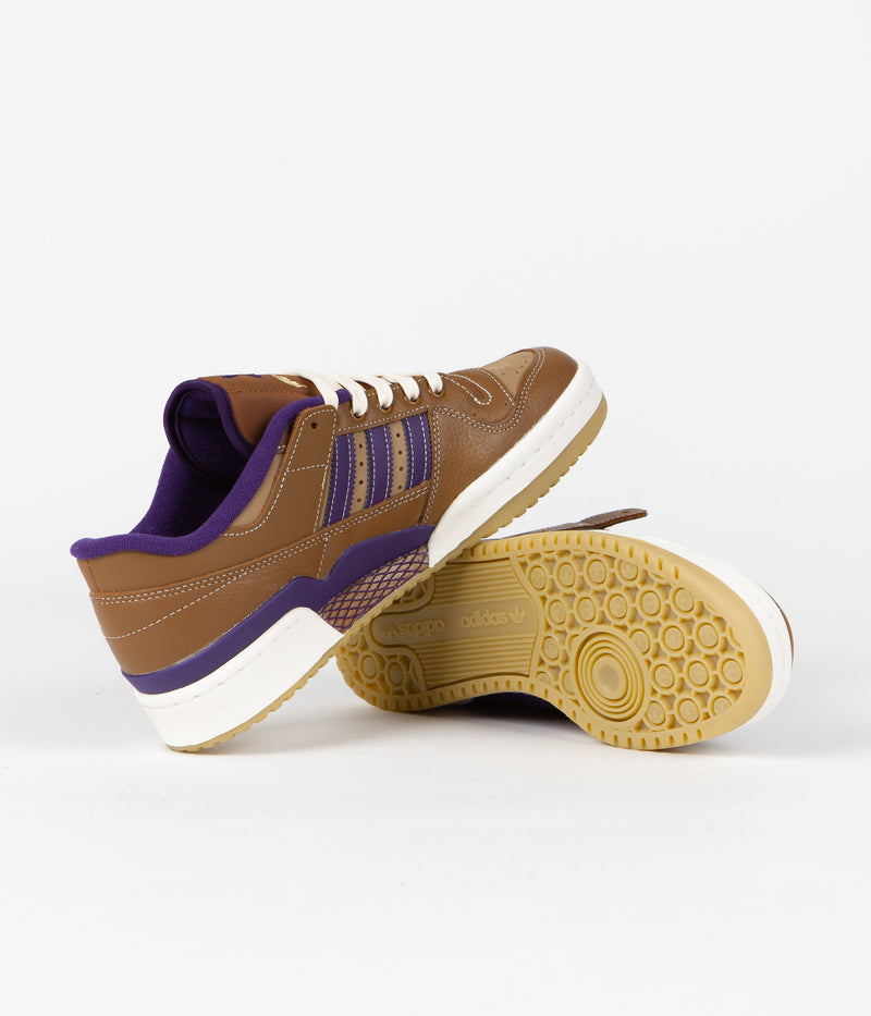 Adidas Heitor Forum 84 Low ADV Shoes in Wild Brown and Cardboard / Dark Brown