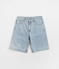 Helas Classic Denim Shorts in Washed Light Blue