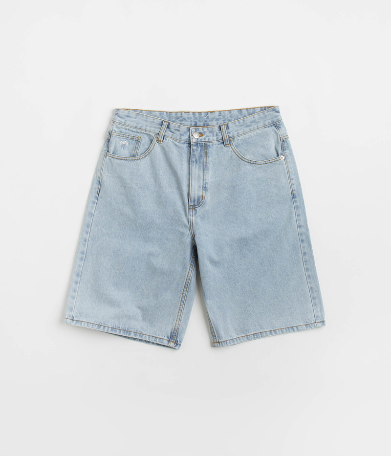 Helas Classic Denim Shorts in Washed Light Blue