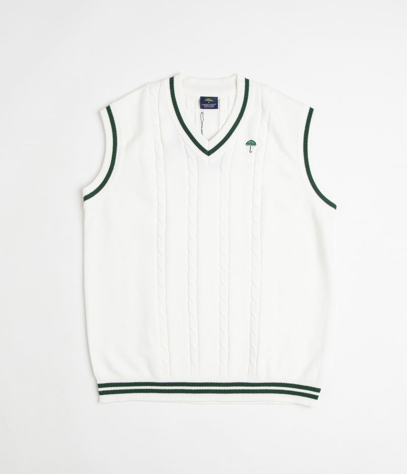 Helas Court Knit Vest in Off White