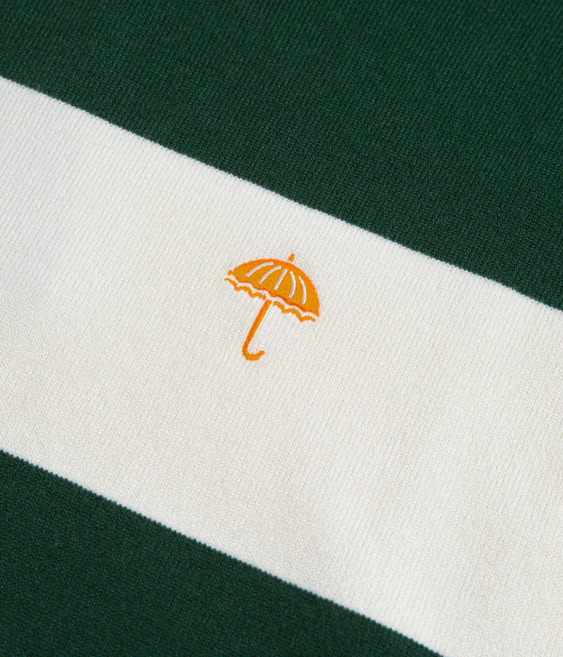 Helas Groove Crewneck Sweatshirt in White and Green