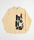 Helas Jazzy Long Sleeve Polo Shirt in Pastel Yellow